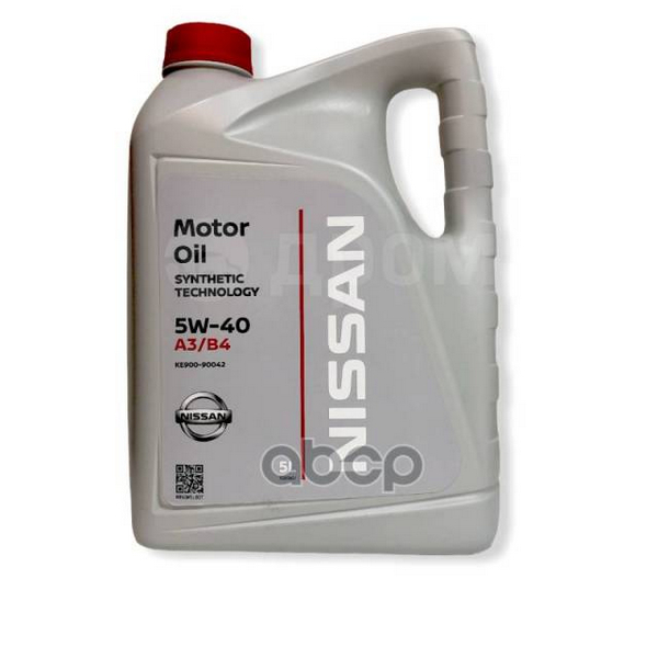 Масло 5W-40 SM/CF 5л (бензин) / NISSAN