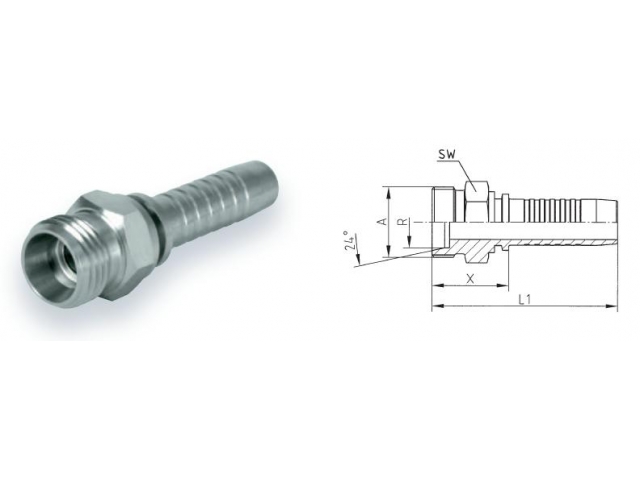 Фитинг DKOL DN  6 (М14*1,5) GIDROPROM